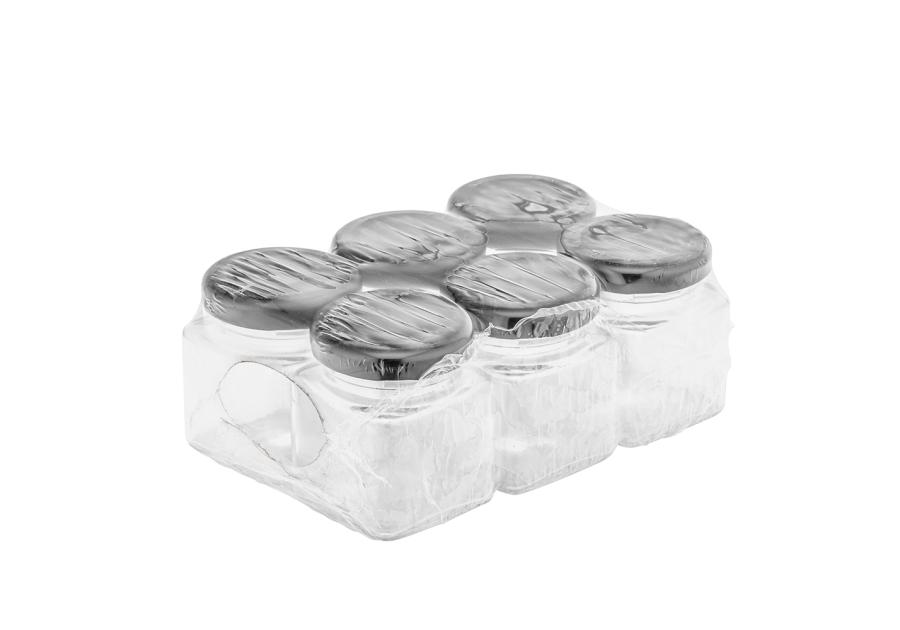 Zdjęcie: Komplet 6 słoików kwadratowych 50 ml + zakrętka fi 43 SEZON