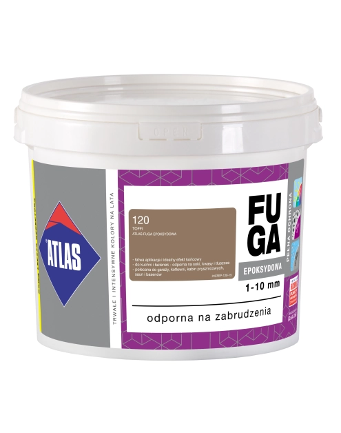 Zdjęcie: Fuga epoksydowa 1-10 mm toffi 5 kg ATLAS