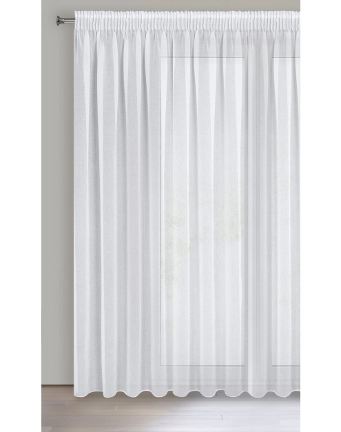 Zdjęcie: Firana gotowa Elpidia na taśmie 350x250 cm biały EUROFIRANY