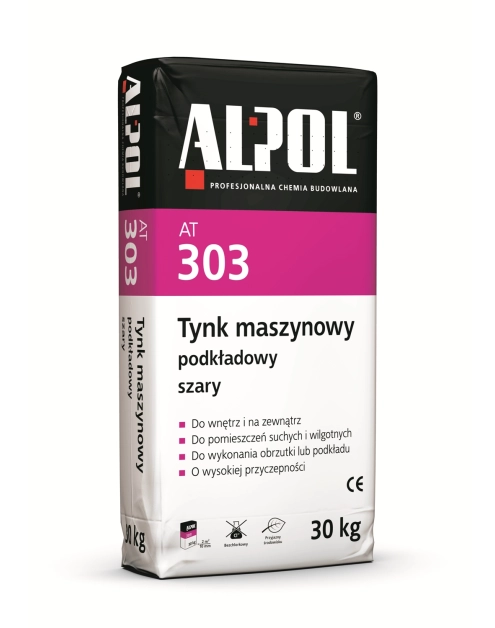 Zdjęcie: Tynk podkładowy maszynowy 30 kg AT303 ALPOL