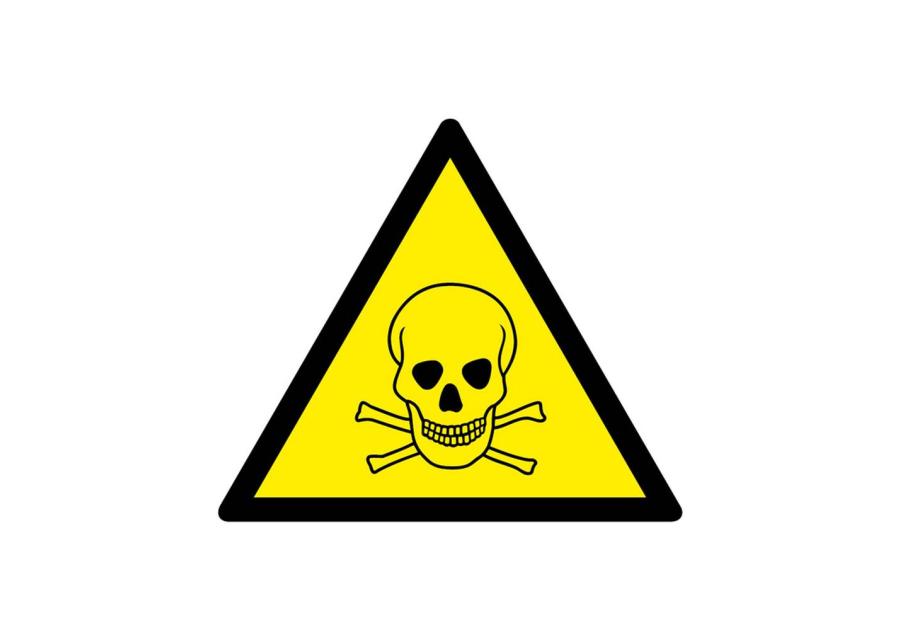 Zdjęcie: Oznaczenie "Substancja toksyczna" 21x21 cm METRO