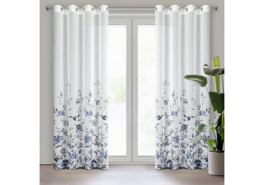 Zdjęcie: Zasłona gotowa Kalia 140x250 cm biały EUROFIRANY