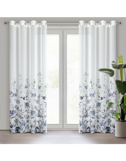 Zdjęcie: Zasłona gotowa Kalia 140x250 cm biały EUROFIRANY