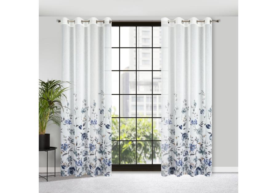 Zdjęcie: Zasłona gotowa Kalia 140x250 cm biały EUROFIRANY