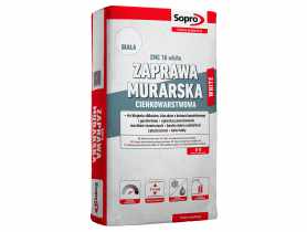 Biała zaprawa murarska cienkowarstwowa ZMC 10 SOPRO