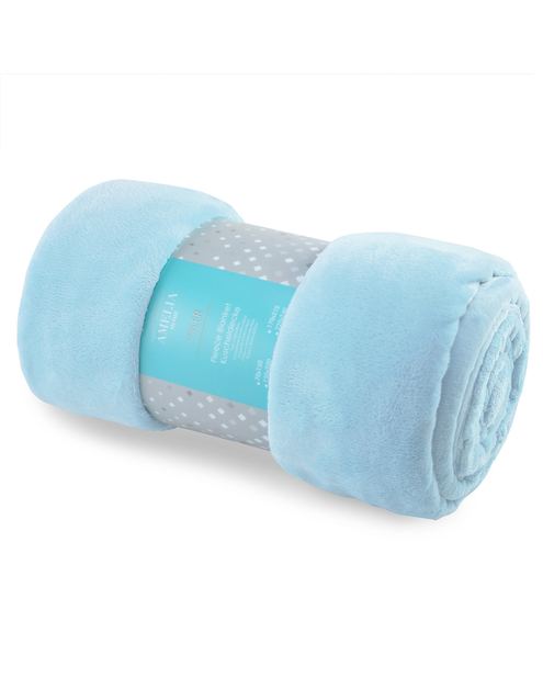 Zdjęcie: Koc Tyler babyblue 70x150 cm AMELIA HOME