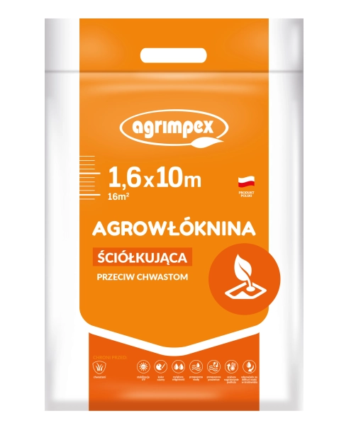 Zdjęcie: Agrowłóknina ściółkująca czarna 1,6 x 10 m AGRIMPEX