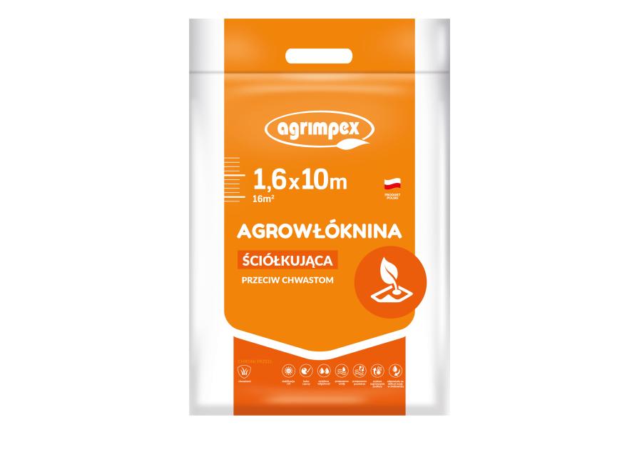 Zdjęcie: Agrowłóknina ściółkująca 50 g czarna 1,6 x 10 m AGRIMPEX