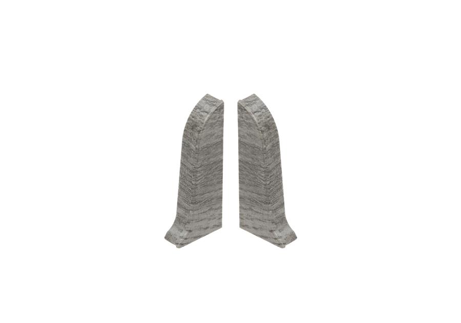 Zdjęcie: Zakończenia do listwy przypodłogowej Classic zaślepki 2 sztuki L,P Dąb Argentum Mat CEZAR