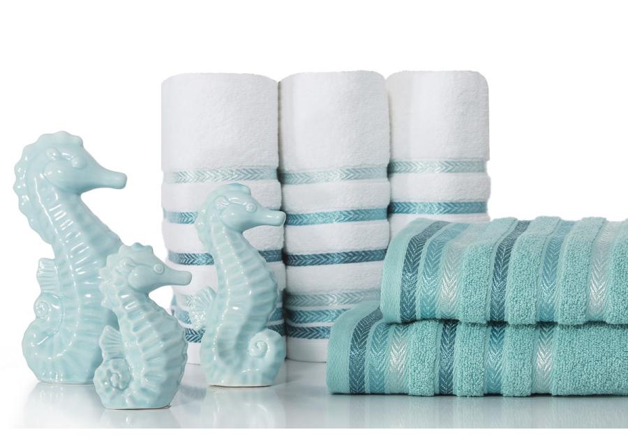 Zdjęcie: Ręcznik kąpielowy 90x50 cm biały bawełna EUROFIRANY