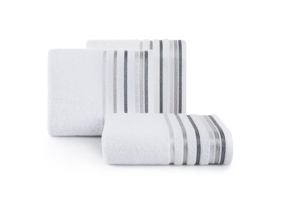 Zdjęcie: Ręcznik kąpielowy 90x50 cm biały bawełna EUROFIRANY