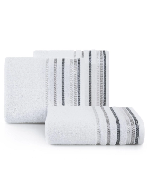 Zdjęcie: Ręcznik kąpielowy 90x50 cm biały bawełna EUROFIRANY