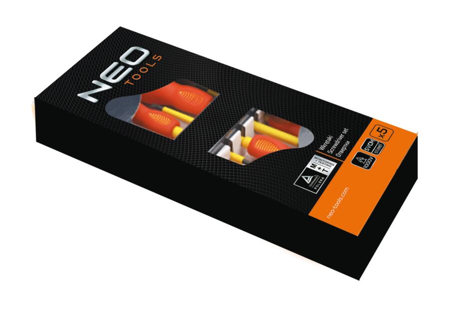 Zdjęcie: Wkrętaki 1000V, zestaw 5 sztuk, SvCm NEO