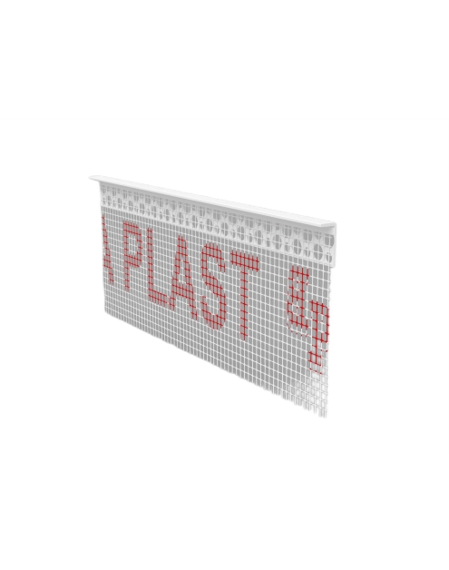 Zdjęcie: Listwa PVC zakończeniowa z siatką BP22 L250 15 mm biała BELLA PLAST