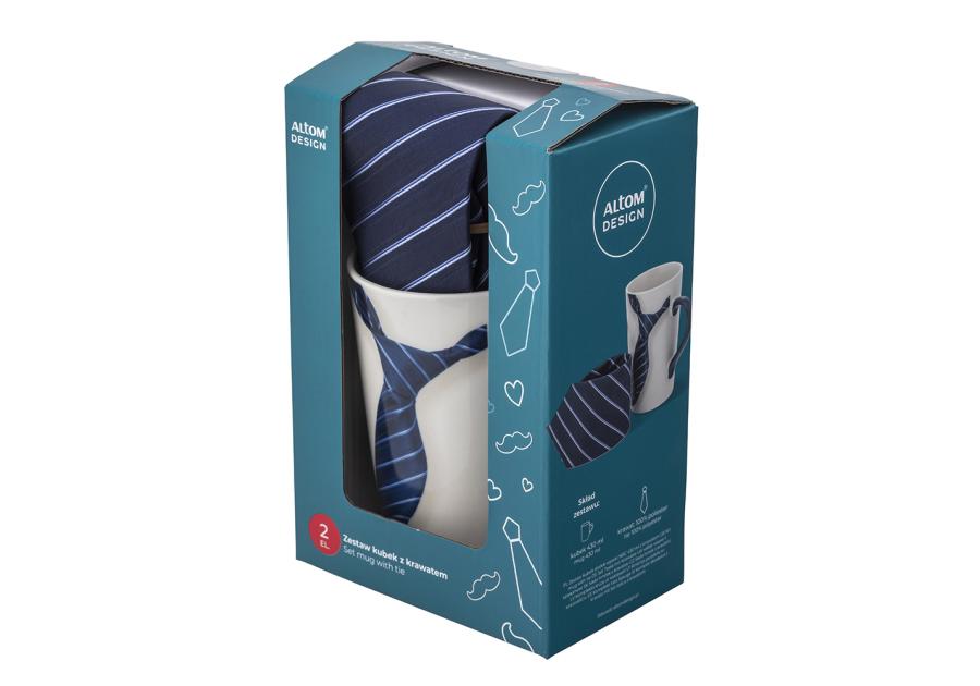 Zdjęcie: Zestaw kubek stożek wysoki 430 ml z krawatem ALTOM DESIGN