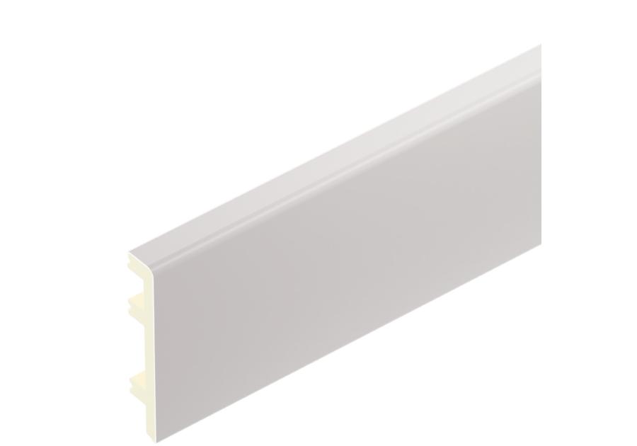 Zdjęcie: Listwa przypodłogowa PVC Status Line 80x15 mm 2,2 m kaszmir lakier półmat CEZAR