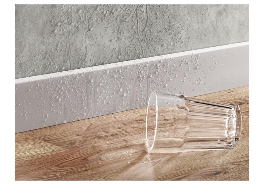 Zdjęcie: Listwa przypodłogowa PVC Status Line 80x15 mm 2,2 m kaszmir lakier półmat CEZAR