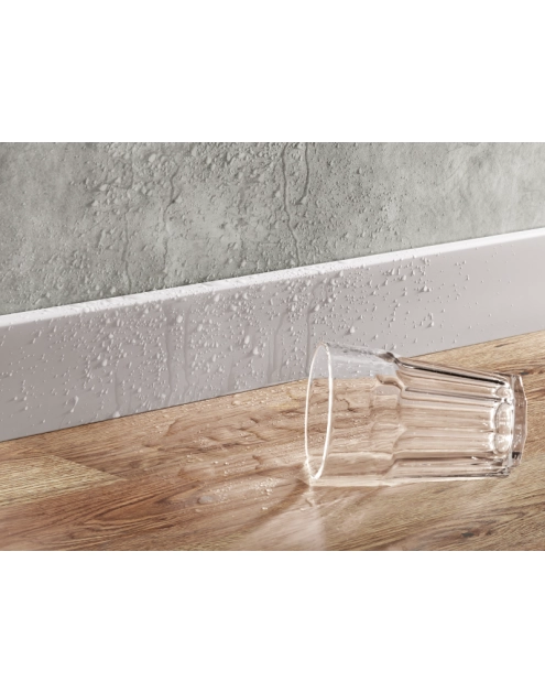 Zdjęcie: Listwa przypodłogowa PVC Status Line 80x15 mm 2,2 m kaszmir lakier półmat CEZAR
