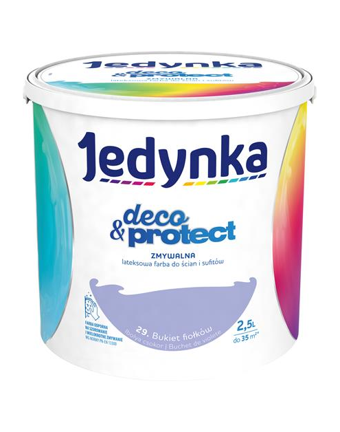 Zdjęcie: Farba lateksowa Deco&Protect Bukiet fiołków 2,5 L JEDYNKA