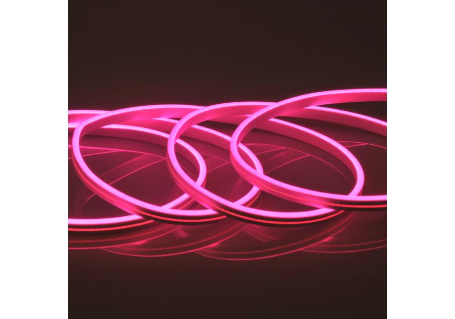 Zdjęcie: Pasek LED Neon silikon 12V 27 W 5 m różowy POLUX