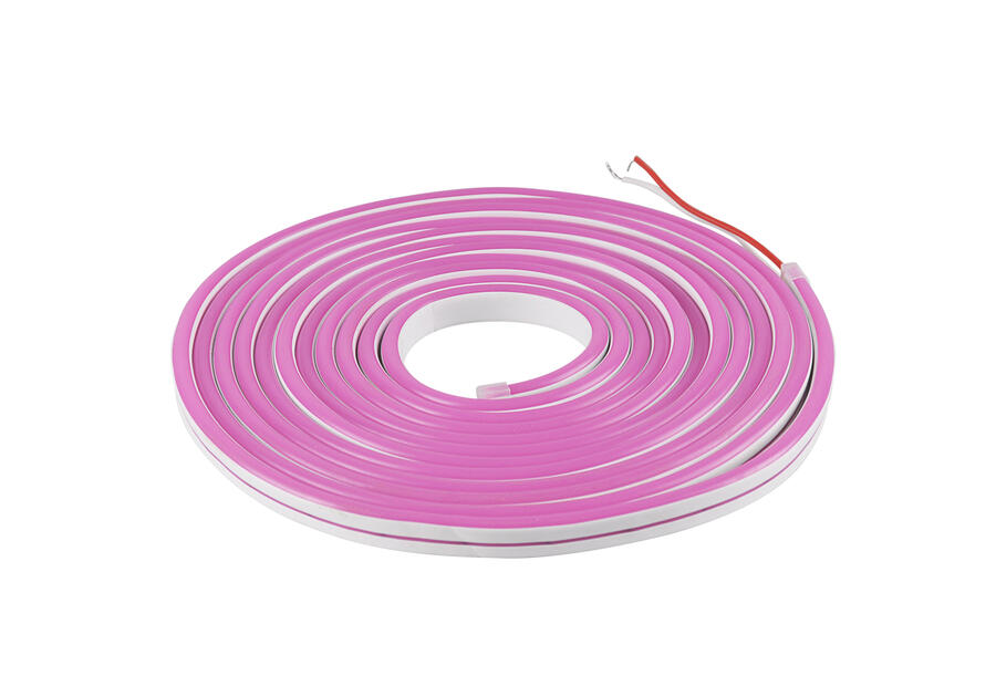 Zdjęcie: Pasek LED Neon silikon 12V 27 W 5 m różowy POLUX