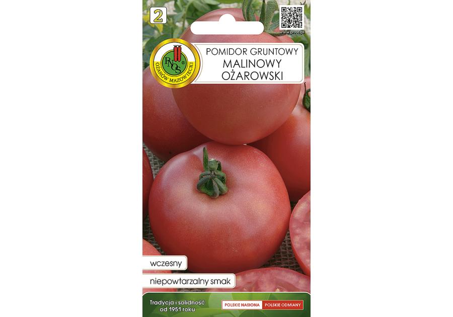 Zdjęcie: Pomidor gruntowy malinowy Ożarowski 0,5 g PNOS