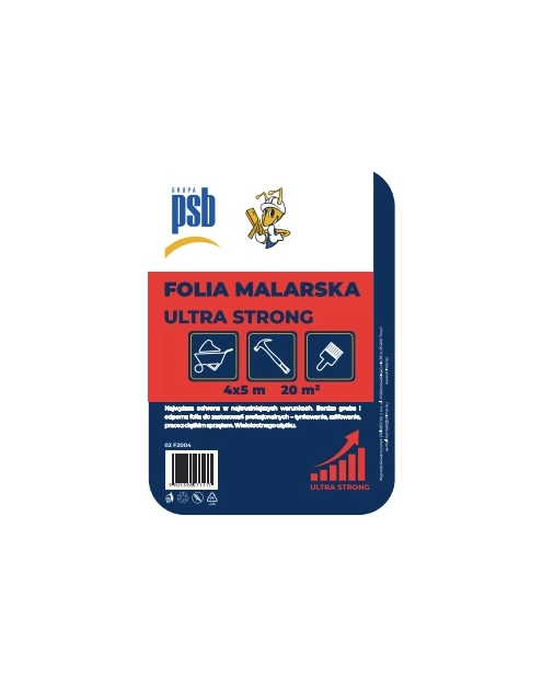 Zdjęcie: Folia malarska Ultra Strong 4x5 m PSB