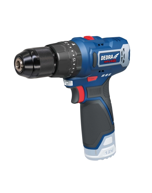 Zdjęcie: Wiertarko-wkrętarka udarowa 32 Nm 12 V DEDRA