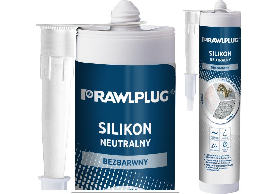 Zdjęcie: Silikon neutralny bezbarwny 300 ml RAWLPLUG