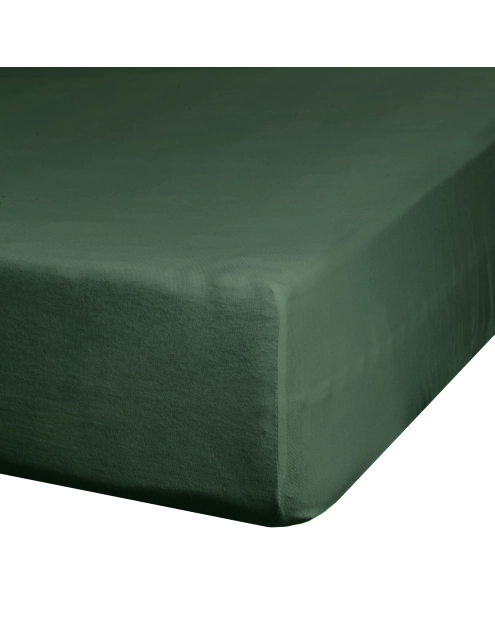 Zdjęcie: Prześcieradło z gumką Nova 3, 100x200 cm + 25 cm ciemno zielone EUROFIRANY