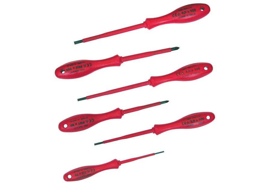 Zdjęcie: Wkrętaki elektrotechniczny kk25bl,  1000v - 6 szt. PROFIX