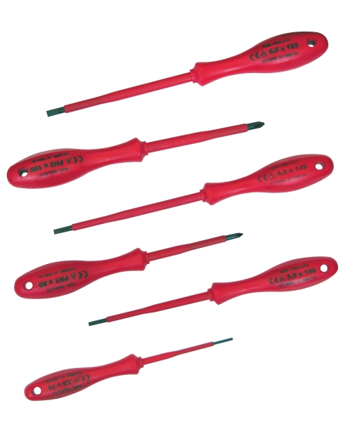 Zdjęcie: Wkrętaki elektrotechniczny kk25bl,  1000v - 6 szt. PROFIX