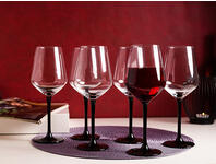 Zdjęcie: Komplet kieliszków Rubin Black  na czerwone wino 370 ml - 6 szt. ALTOMDESIGN