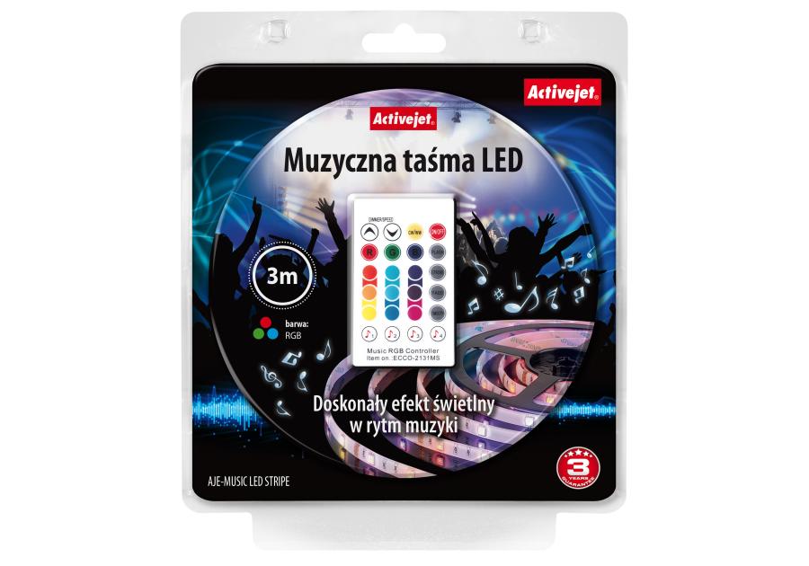 Zdjęcie: Muzyczna tasma Led Music stripe RGB 3 m IP65 ACTIVEJET