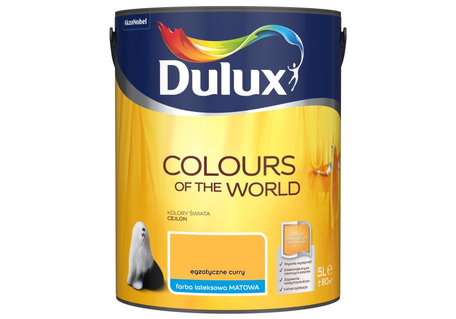 Zdjęcie: Farba do wnętrz Kolory Świata 5 L egzotyczne curry DULUX