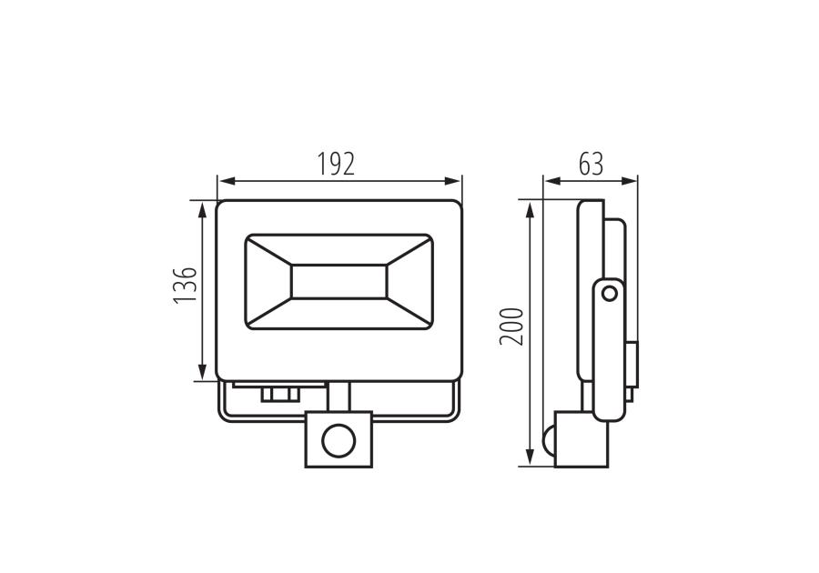 Zdjęcie: Oprawa LED Antem LED 50 W-NW-SE B KANLUX
