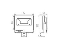 Zdjęcie: Oprawa LED Antem LED 50 W-NW-SE B KANLUX