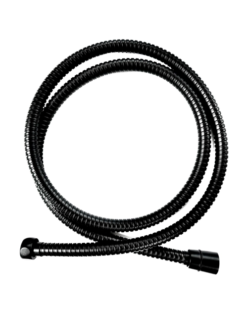 Zdjęcie: Stalowy wąż natryskowy Dark, 150 cm, czarny INVENA