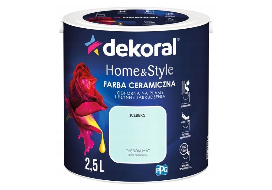 Zdjęcie: Farba ceramiczna Home&Style iceberg 2,5 L DEKORAL