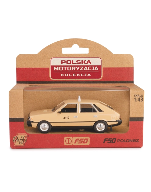 Zdjęcie: Model metalowy Prl Fso Polonez Taxi Fh02A-03-03 11243816 beżowy DAFFI