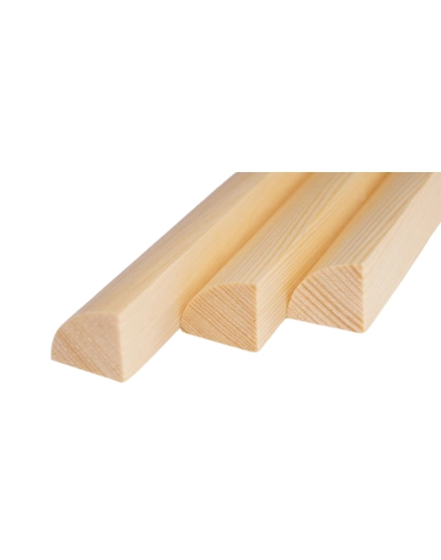 Zdjęcie: Listwa ćwierćwałek wypukły 15x15x2100 mm KAŹMIERCZAK