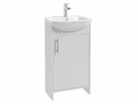 Zestaw szafka z umywalką Frigo 50 cm biały nielakierowany DEFRA