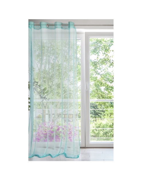 Zdjęcie: Firana gotowa Anika 140x250 cm turkusowy EUROFIRANY
