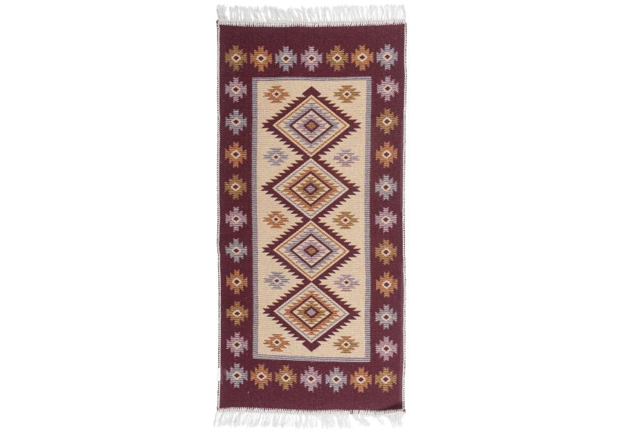 Zdjęcie: Dywan Kilim 60x120 cm śliwka romby MULTI-DECOR