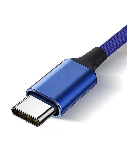 Zdjęcie: Kabel USB typ C - typ C niebieski 2A 1,5 m VA0037 VAYOX