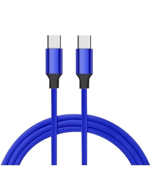 Zdjęcie: Kabel USB typ C - typ C niebieski 2A 1,5 m VA0037 VAYOX