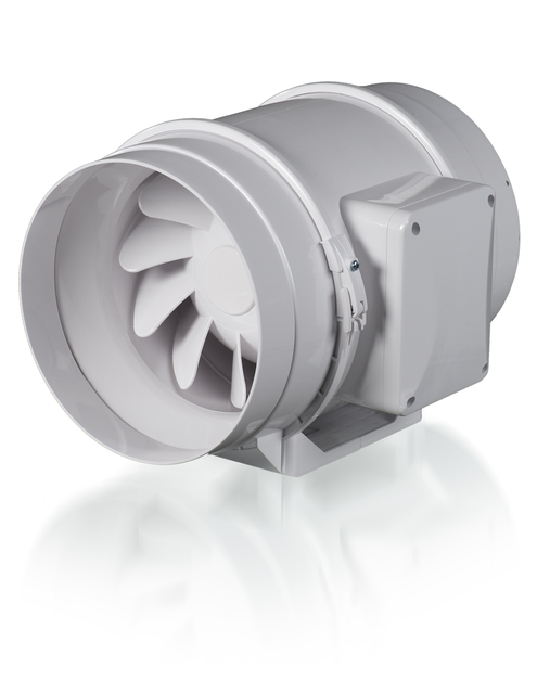 Zdjęcie: Wentylator kanałowy o przepływie mieszanym z timerem 125 mm, 280 m3/h, 230 V VENTIKA