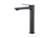 Zdjęcie: Wysoka bateria umywalkowa NERI czarna INVENA