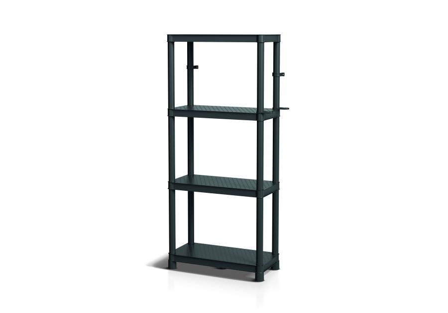 Zdjęcie: Regał 58x28x131,5 cm Stackaro Solid 60 HD czarny, 4 półki PROSPERPLAST