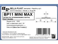 Zdjęcie: Listwa PVC do boniowania z siatką BP11 Mini Max L300 biały BELLA PLAST